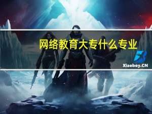 网络教育大专什么专业