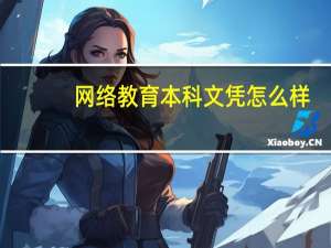 网络教育本科文凭怎么样