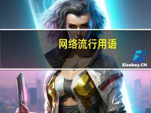 网络流行用语