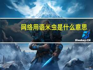 网络用语米虫是什么意思（米虫网络用语什么意思）