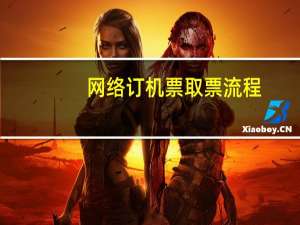 网络订机票取票流程