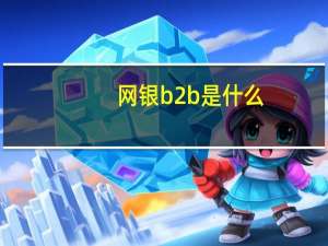 网银b2b是什么
