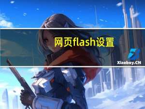 网页flash设置（网页flash）