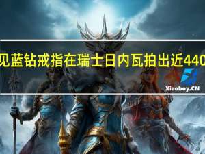 罕见蓝钻戒指在瑞士日内瓦拍出近4400万美元