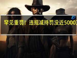 罕见重罚！违规减持罚没近5000万元