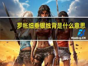 罗帐细垂银烛背是什么意思