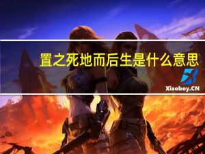 置之死地而后生是什么意思
