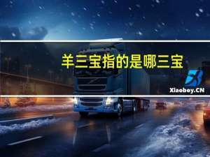 羊三宝指的是哪三宝