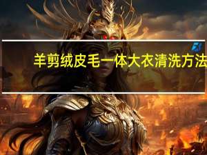 羊剪绒皮毛一体大衣清洗方法