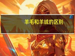 羊毛和羊绒的区别