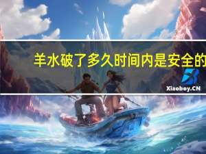 羊水破了多久时间内是安全的（羊水破了是什么感觉）
