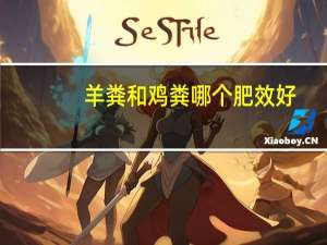 羊粪和鸡粪哪个肥效好