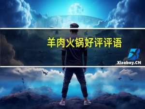 羊肉火锅好评评语