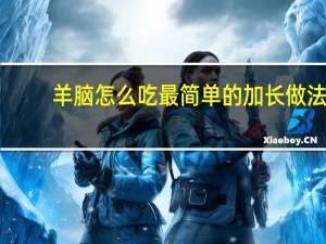 羊脑怎么吃最简单的加长做法