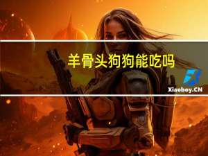 羊骨头狗狗能吃吗