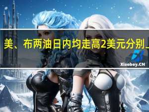 美、布两油日内均走高2美元分别上涨2.73%和2.58%现分别报77.65美元/桶和81.86美元/桶