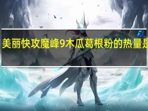 美丽快攻 魔峰9 木瓜葛根粉的热量是多少