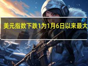 美元指数下跌1%为1月6日以来最大跌幅