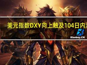 美元指数DXY向上触及104日内涨0.36%现货白银日内下跌1.00%现报24.19美元/盎司