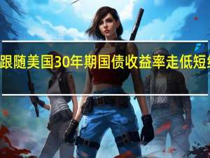 美元指数DXY跟随美国30年期国债收益率走低短线下挫13点现报106.44