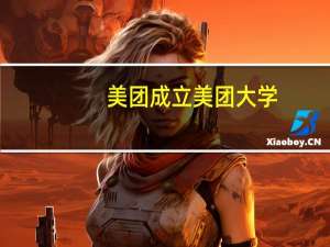 美团成立美团大学，为服务业劳动者提供职业教育机会
