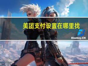 美团支付设置在哪里找-支付设置在哪里