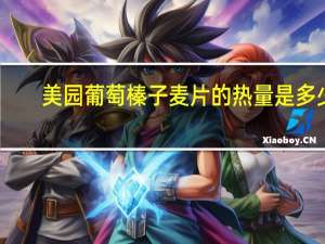 美园 葡萄榛子麦片的热量是多少