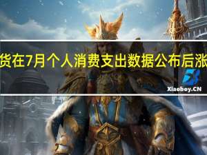 美国三大股指期货在7月个人消费支出数据公布后涨势扩大道指期货涨近0.6%标普500指数期货涨超0.3%