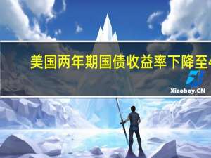 美国两年期国债收益率下降至4.9142/10国债收益率曲线倒挂程度加深至40个基点