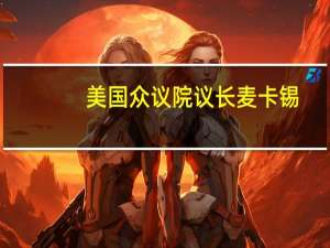 美国众议院议长麦卡锡：支持向乌克兰提供武器但应该优先解决美国边境存在的问题
