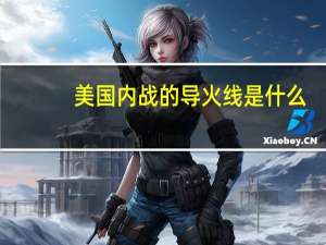 美国内战的导火线是什么