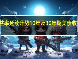 美国国债收益率延续升势10年及30年期美债收益率创下日内新高