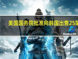美国国务院批准向韩国出售25架F-35隐形战机