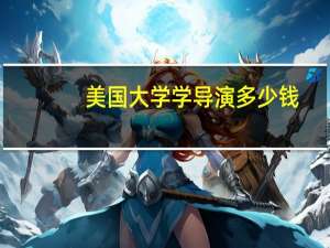 美国大学学导演多少钱