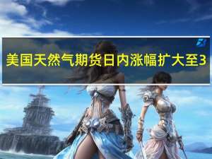 美国天然气期货日内涨幅扩大至3.00%现报3.124美元/百万英热