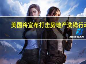 美国将宣布打击房地产洗钱行动