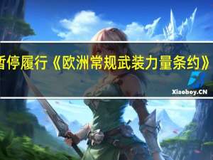 美国将暂停履行《欧洲常规武装力量条约》下的所有义务
