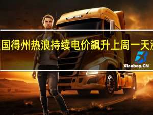 美国得州热浪持续电价飙升 上周一天涨了260%