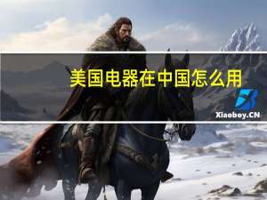 美国电器在中国怎么用