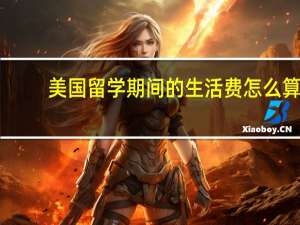 美国留学期间的生活费怎么算
