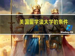 美国留学读大学的条件