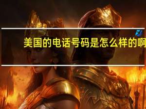 美国的电话号码是怎么样的啊