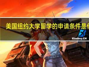 美国纽约大学留学的申请条件是什么