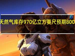 美国至10月13日当周EIA天然气库存970亿立方英尺预期800亿立方英尺前值840亿立方英尺