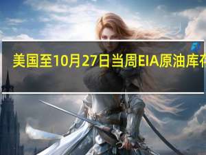 美国至10月27日当周EIA原油库存77.3万桶预期126.1万桶前值137.2万桶
