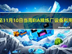 美国至11月10日当周EIA精炼厂设备利用率 86.1%