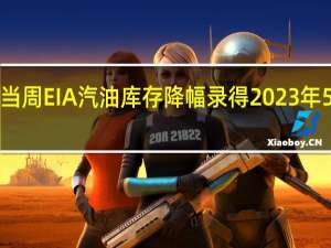 美国至8月4日当周EIA汽油库存降幅录得2023年5月5日当周以来最大