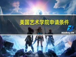 美国艺术学院申请条件