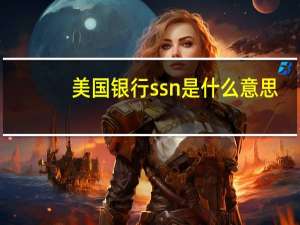 美国银行ssn是什么意思