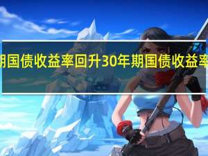 美国10年期国债收益率回升30年期国债收益率攀升至日内高点